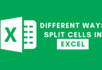 split cells in excel