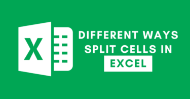 split cells in excel